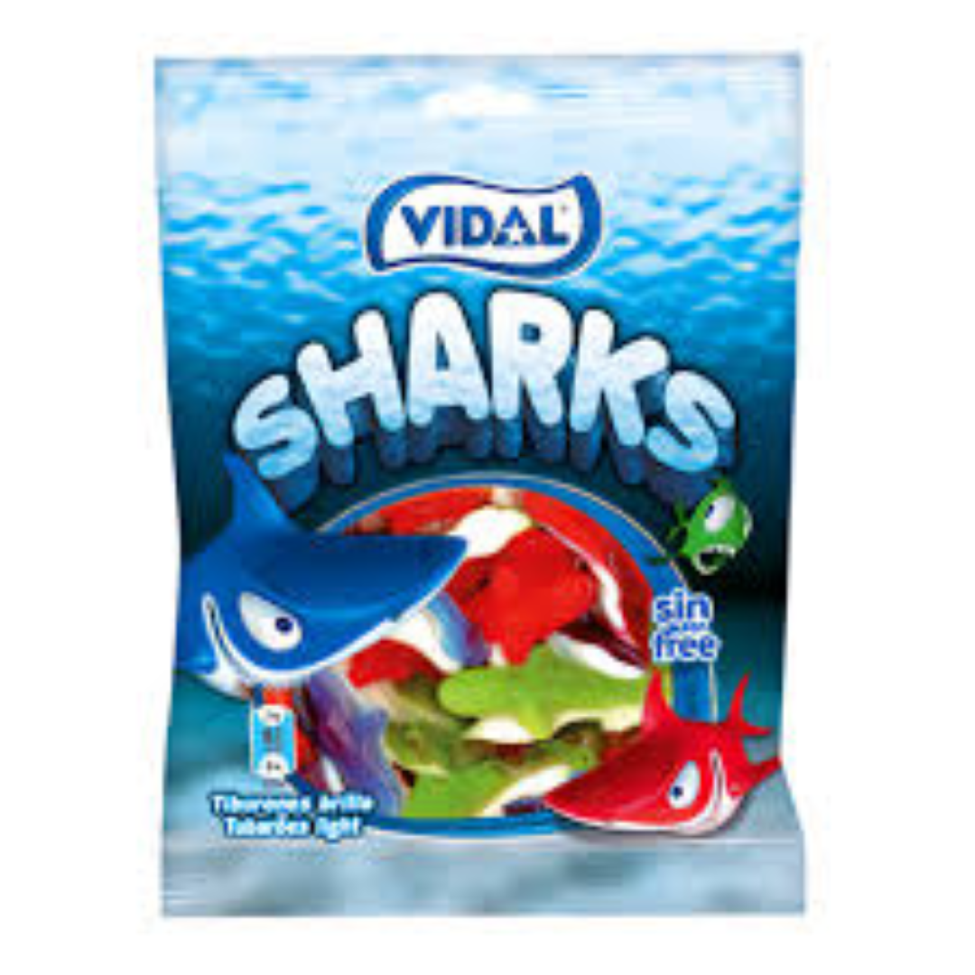 VIDAL JELLY SHARKS 90G